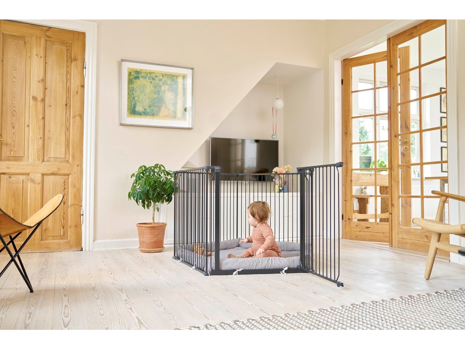 BabyDan CombiFit 5-sided playpen black