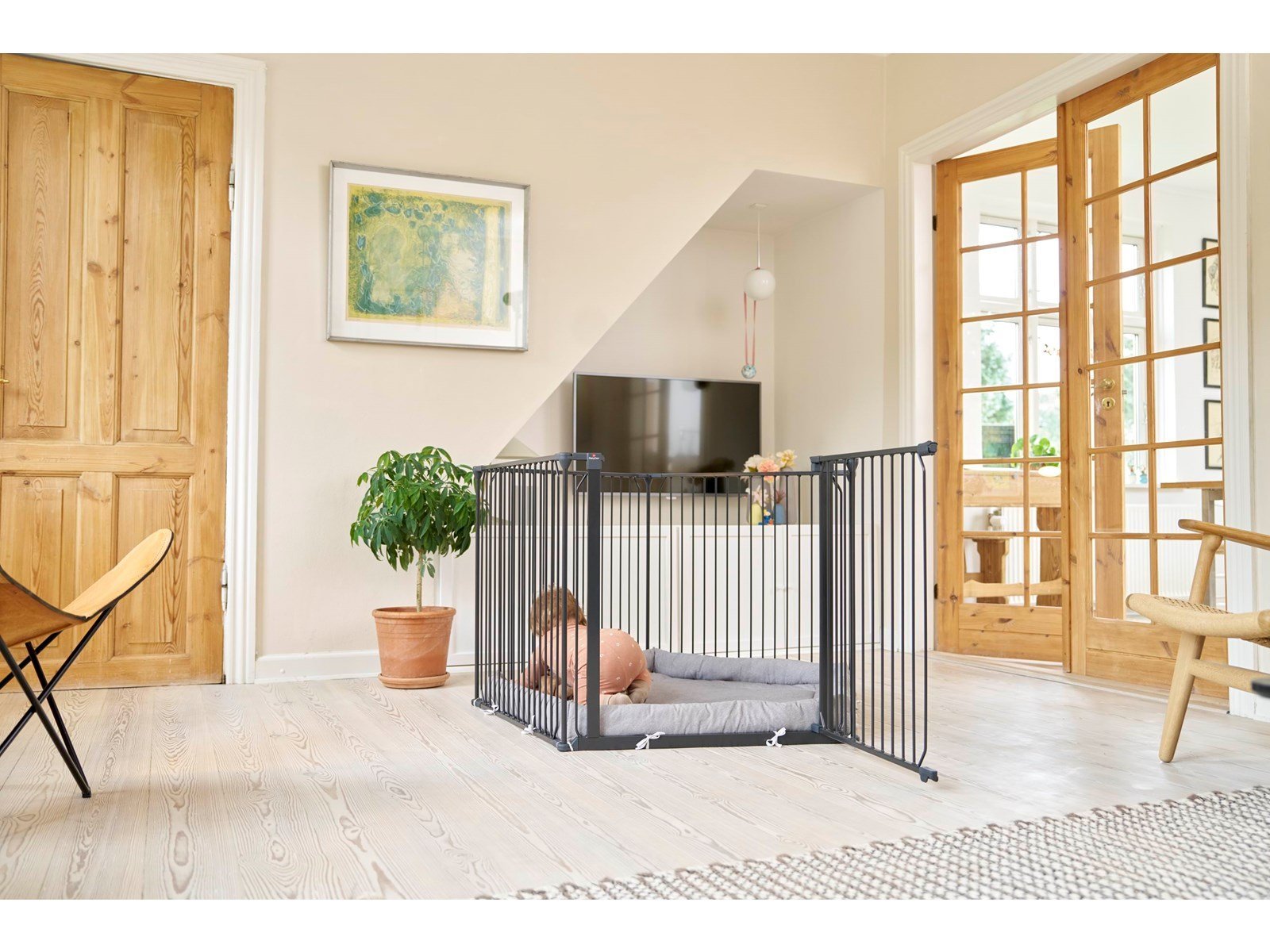 BabyDan CombiFit 5-sided playpen black