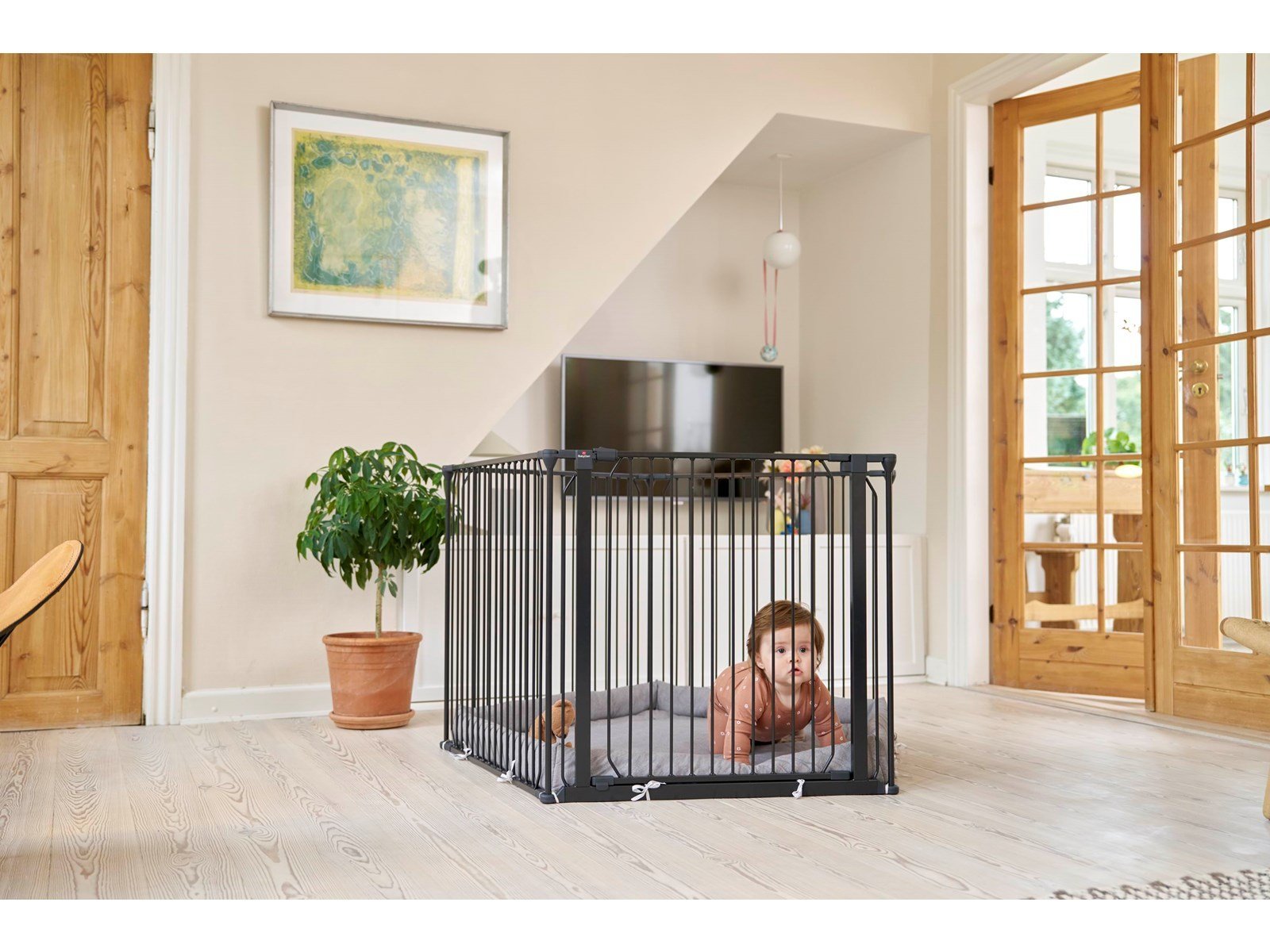BabyDan CombiFit 5-sided playpen black