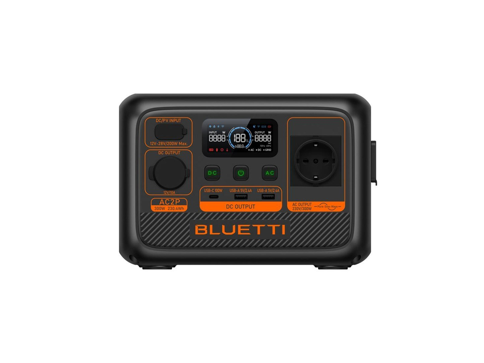 BLUETTI PowerOak AC2P - Portable Powerstation - 230Wh
