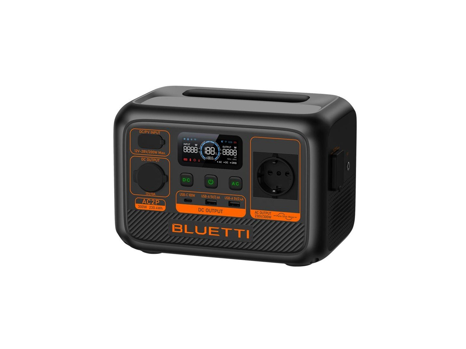 BLUETTI PowerOak AC2P - Portable Powerstation - 230Wh