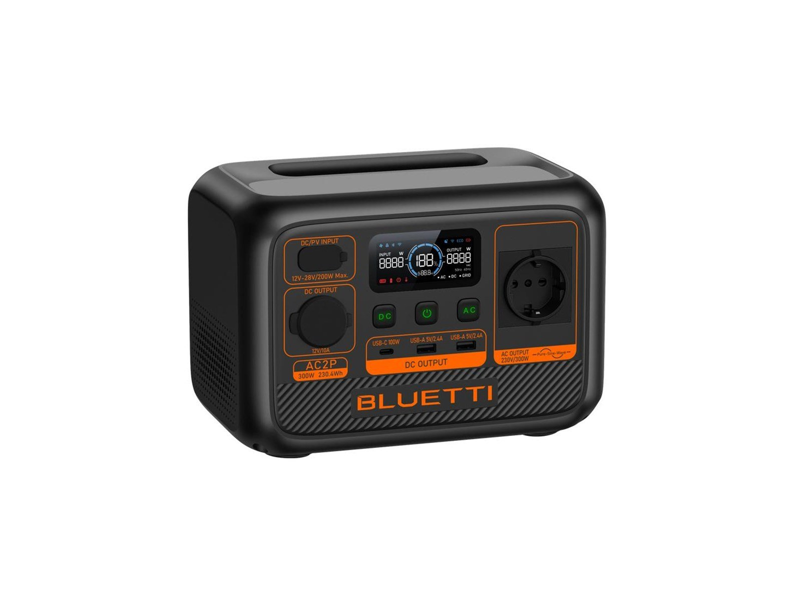 BLUETTI PowerOak AC2P - Portable Powerstation - 230Wh
