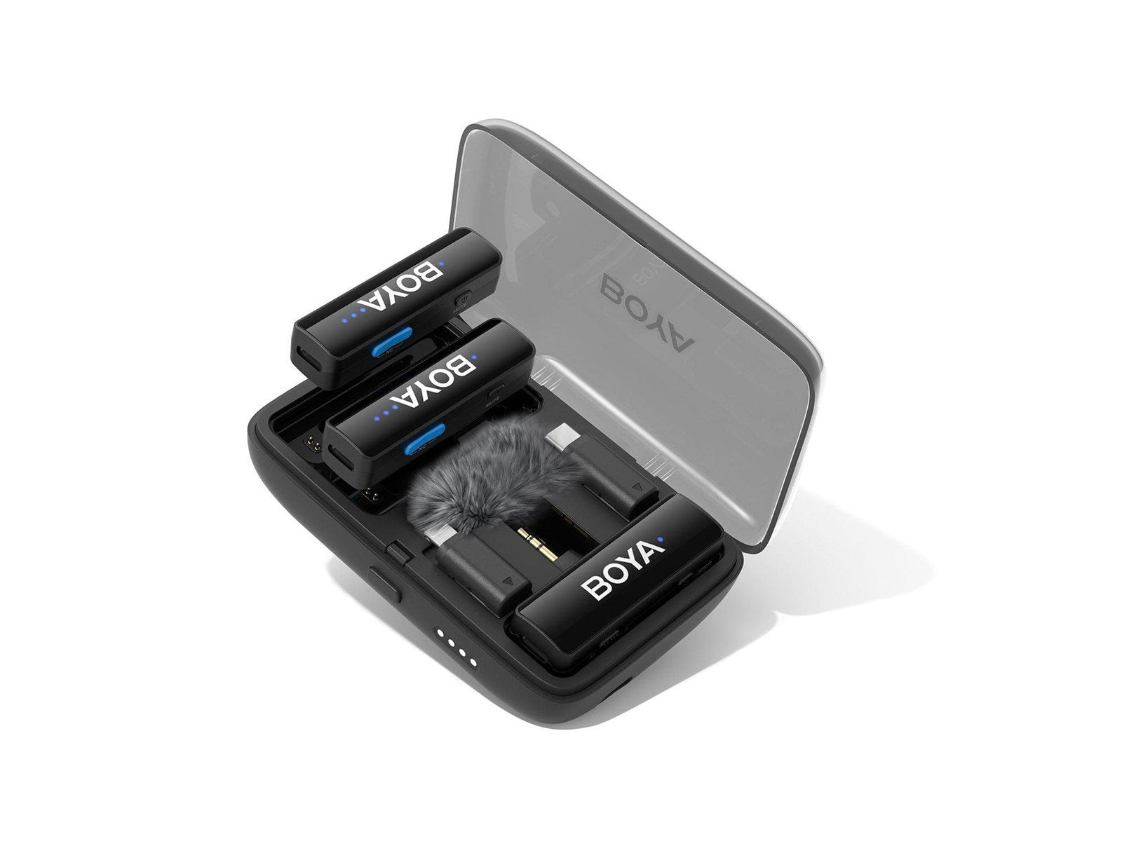 BOYA Microphone LINK V2.0 3.5mm Wireless X2 System Lightning USB-C