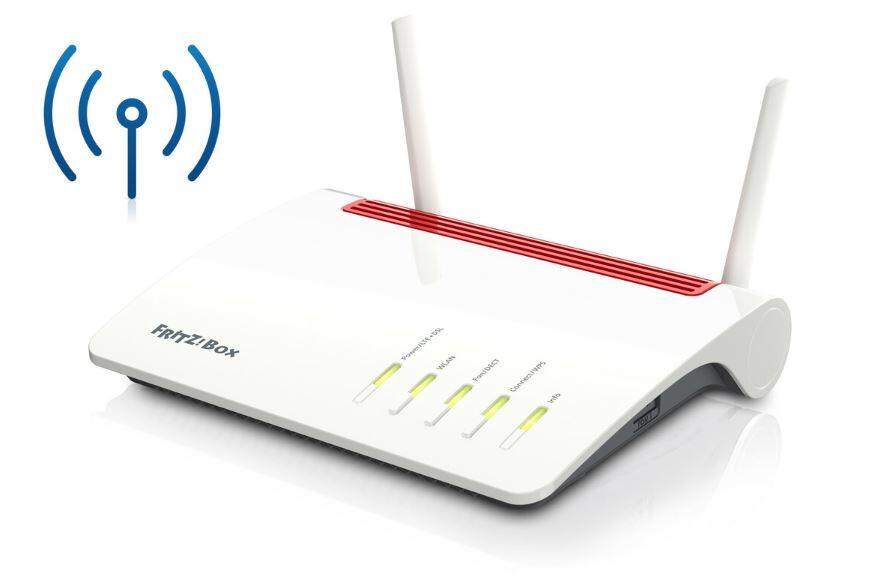 AVM FRITZBox 6890 LTE Wireless Router ISDN/WWAN/DSL 4-Port-Switch GigE WiFi5 Dual-Band VoIP-Telefonadapter (DECT)