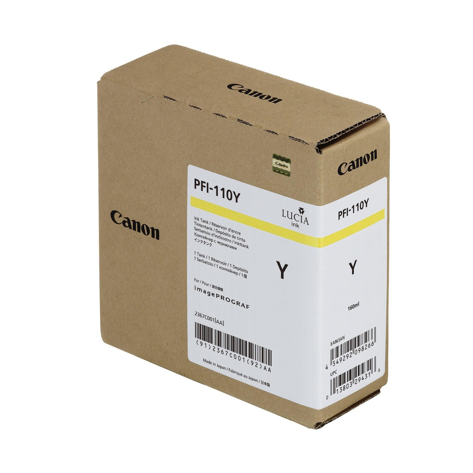 Canon Original PFI-110Y Druckerpatrone - gelb (2367C001AA)