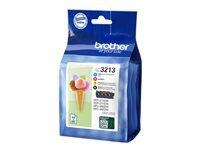 Brother Original LC-3213 Druckerpatronen 4er Multipack BK/C/M/Y (LC3213VALDR)