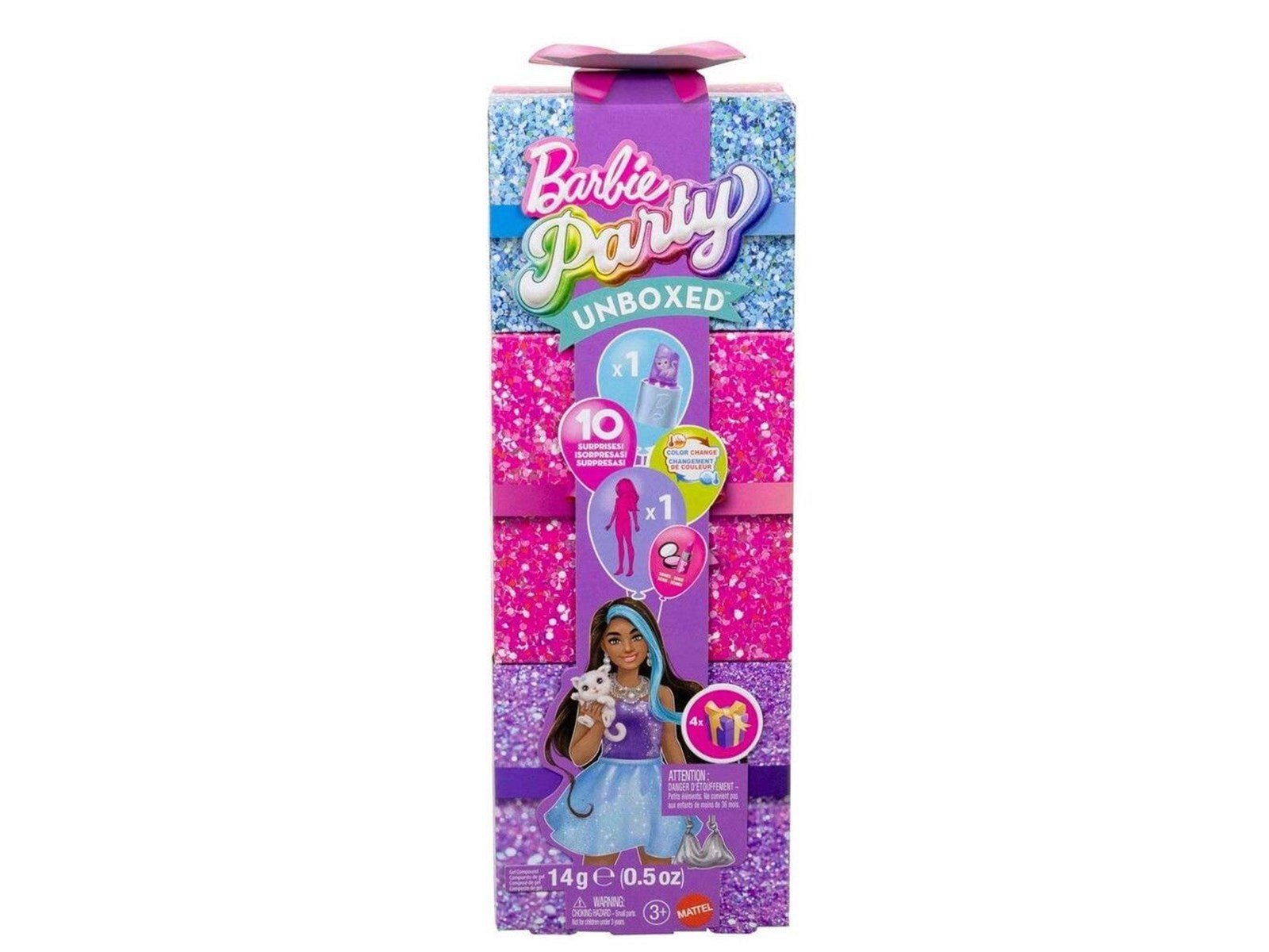 Barbie Glam Party Unboxed Purple Petite Doll