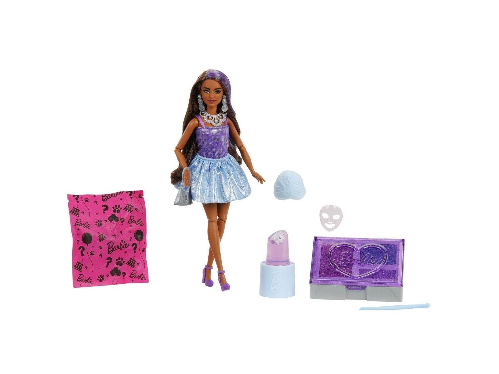 Barbie Glam Party Unboxed Purple Petite Doll