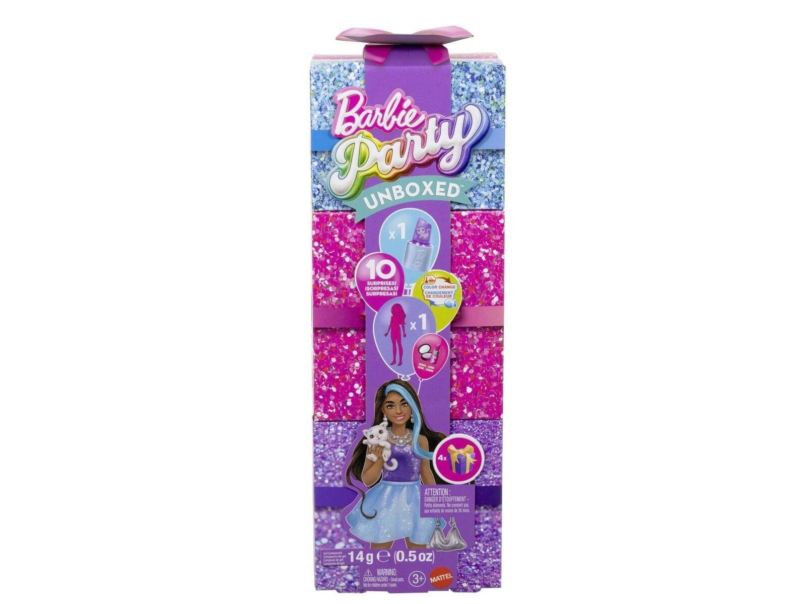 Barbie Glam Party Unboxed Purple Petite Doll