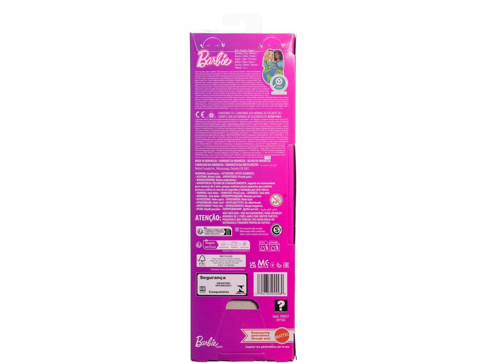 Barbie Fashionista Doll Pink Rose