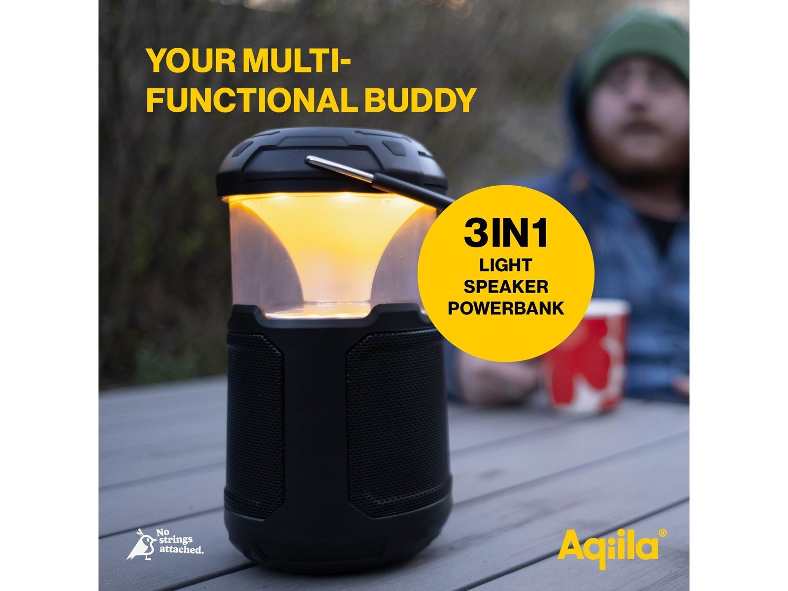 Aqiila Soundbird B10 - Dimmable LED light with speakers