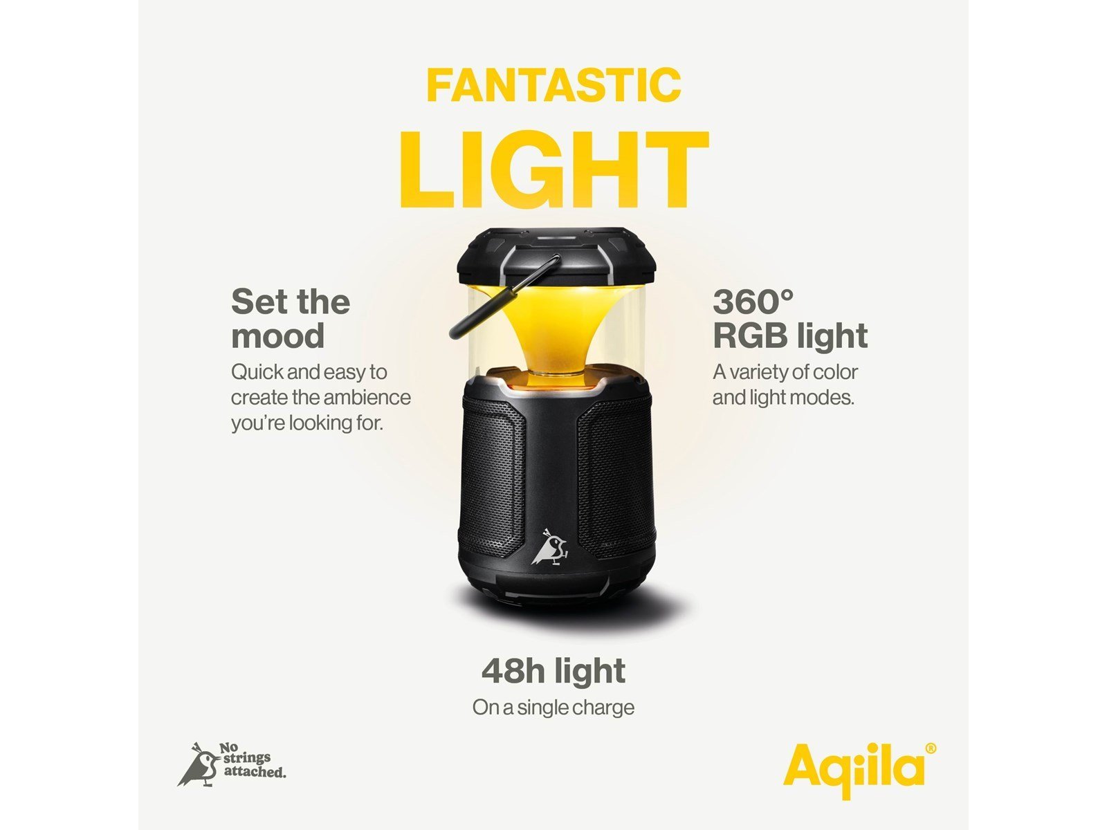 Aqiila Soundbird B10 - Dimmable LED light with speakers