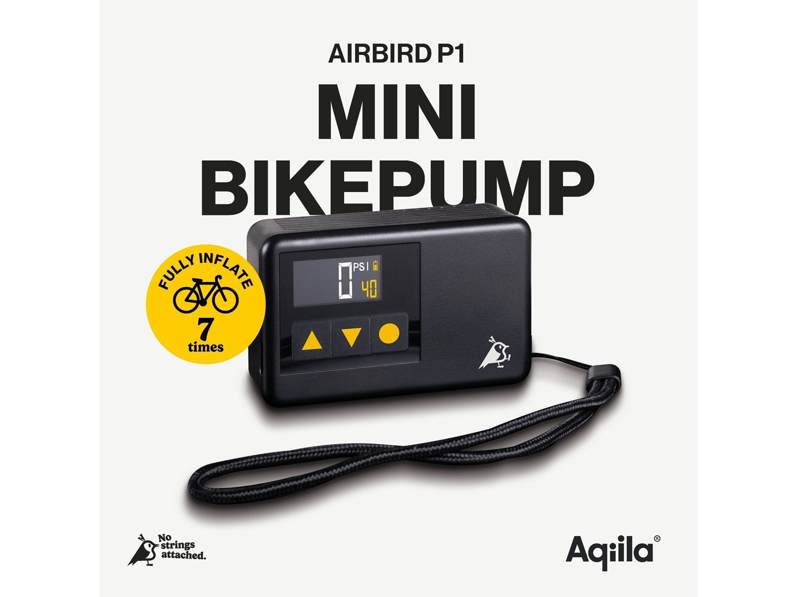 Aqiila Airbird P1 - Elektrischer Luftkompressor - 8 bar/120 PSI