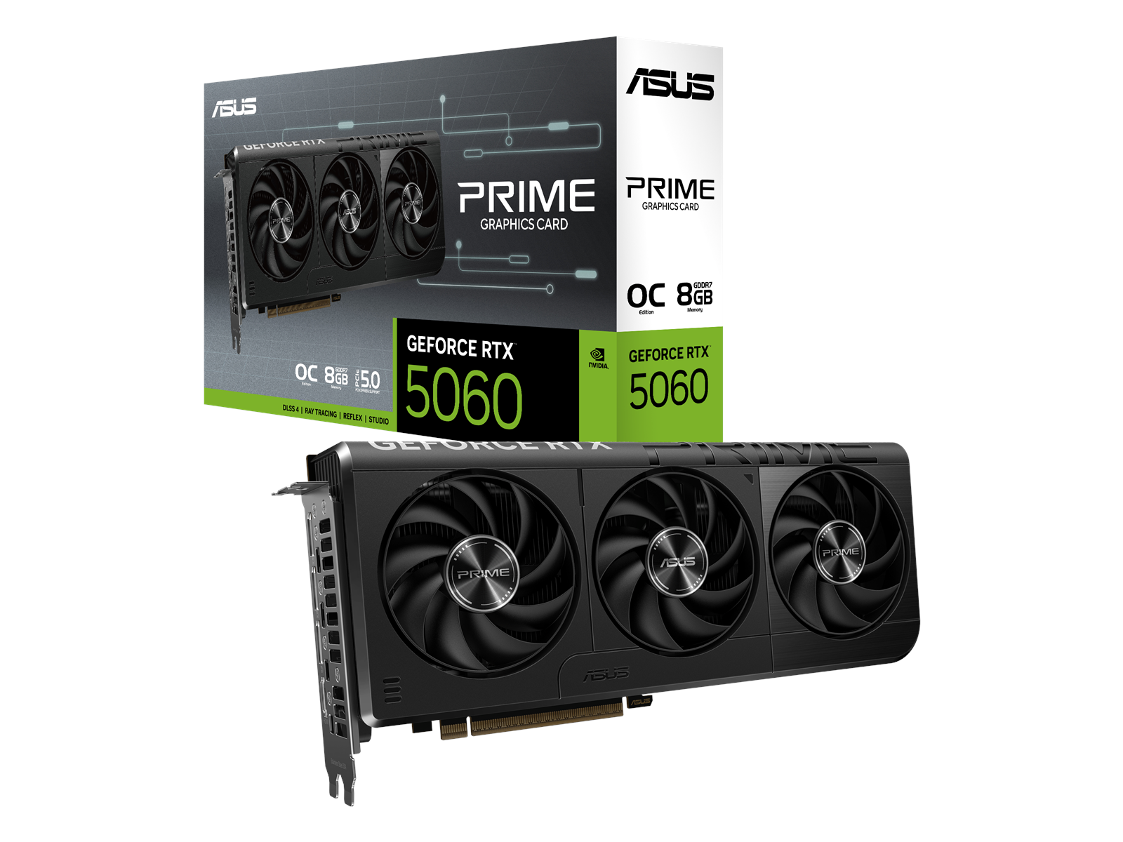 ASUS GeForce RTX 5060 Prime OC - 8GB GDDR7 RAM - Grafikkarte