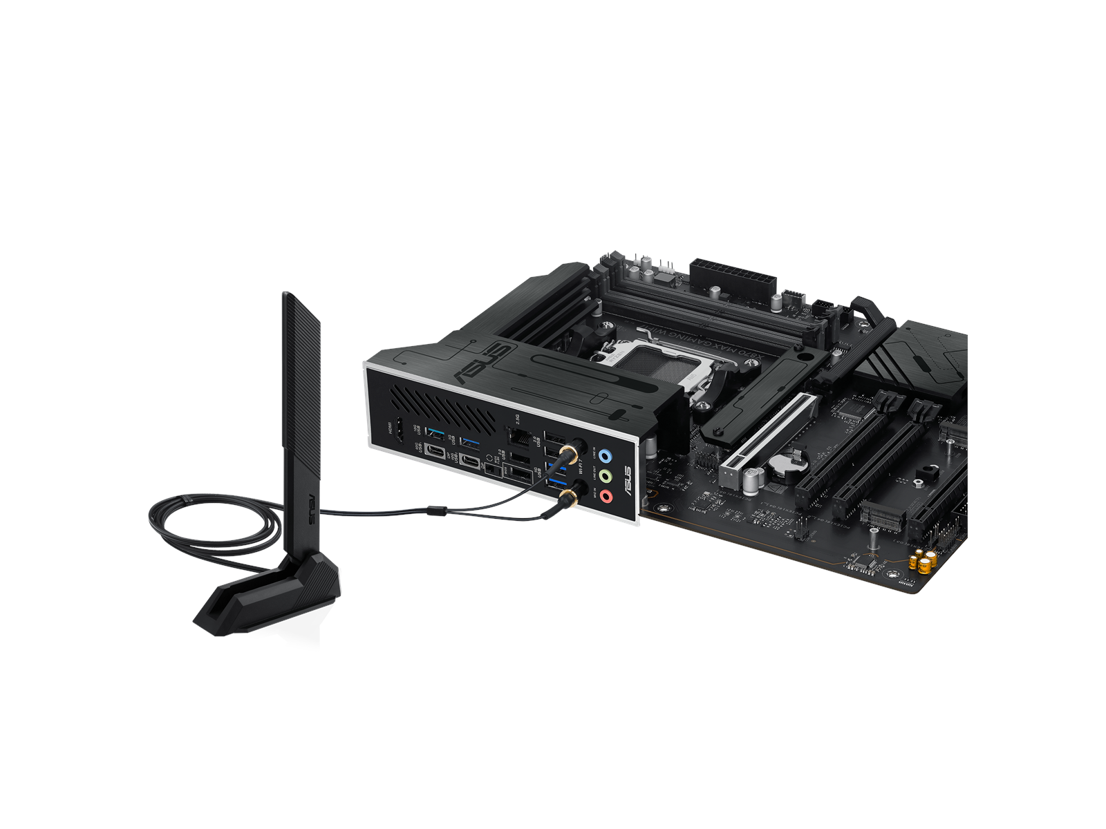 ASUS X870 MAX GAMING WIFI7 Mainboard - AMD X870 - AMD AM5 socket - DDR5 RAM - ATX