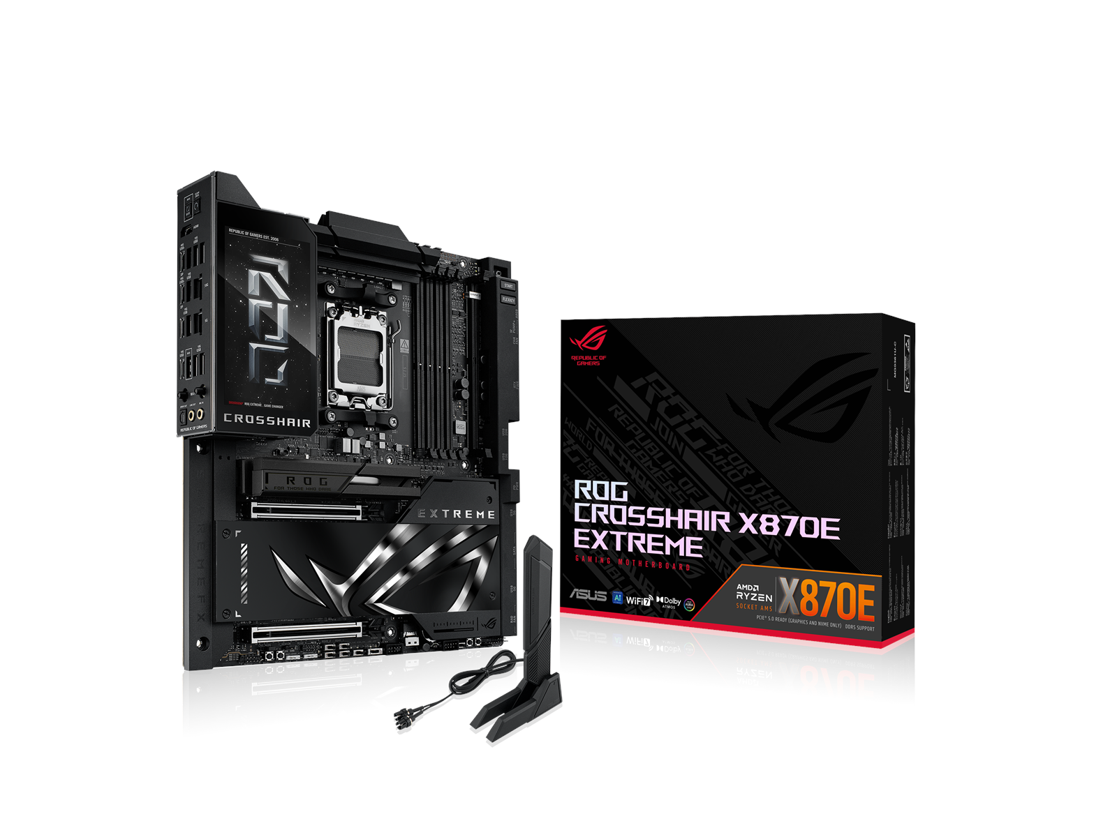 ASUS ROG CROSSHAIR X870E EXTREME Mainboard - AMD X870E - AMD AM5 socket - DDR5 RAM - Extended ATX