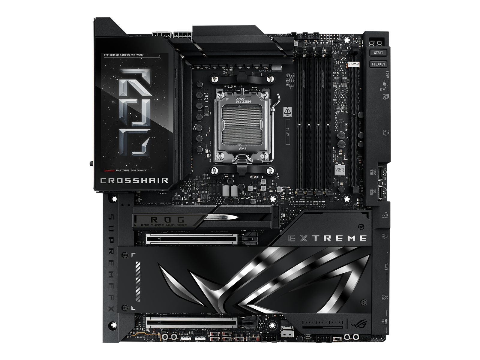 ASUS ROG CROSSHAIR X870E EXTREME Mainboard - AMD X870E - AMD AM5 socket - DDR5 RAM - Extended ATX