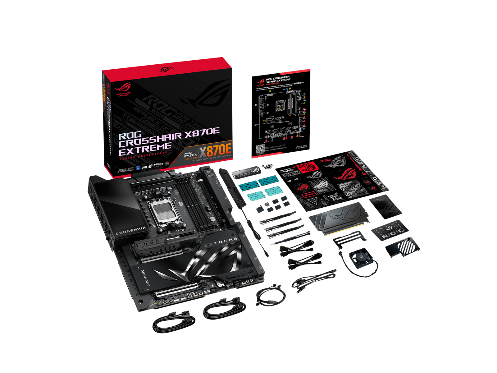 ASUS ROG CROSSHAIR X870E EXTREME Mainboard - AMD X870E - AMD AM5 socket - DDR5 RAM - Extended ATX