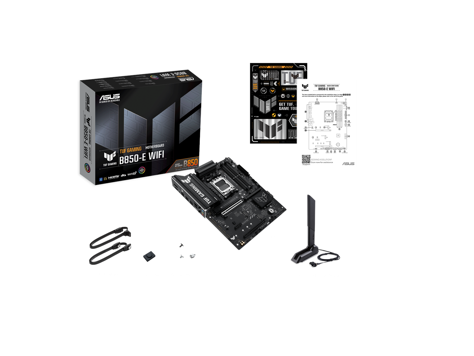 ASUS TUF GAMING B850-E WIFI Mainboard - AMD B850 - AMD AM5 socket - DDR5 RAM - ATX
