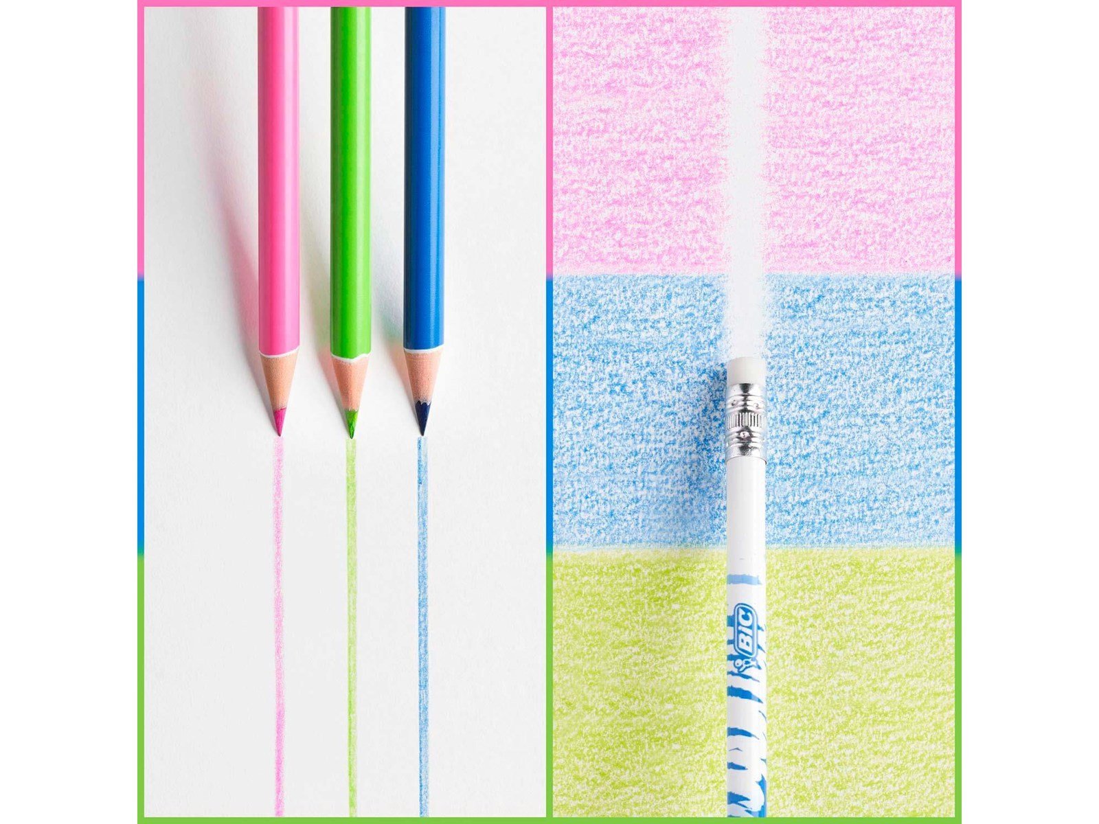 BIC Kids Evolution Erasable Colored Pencils 12 pcs.