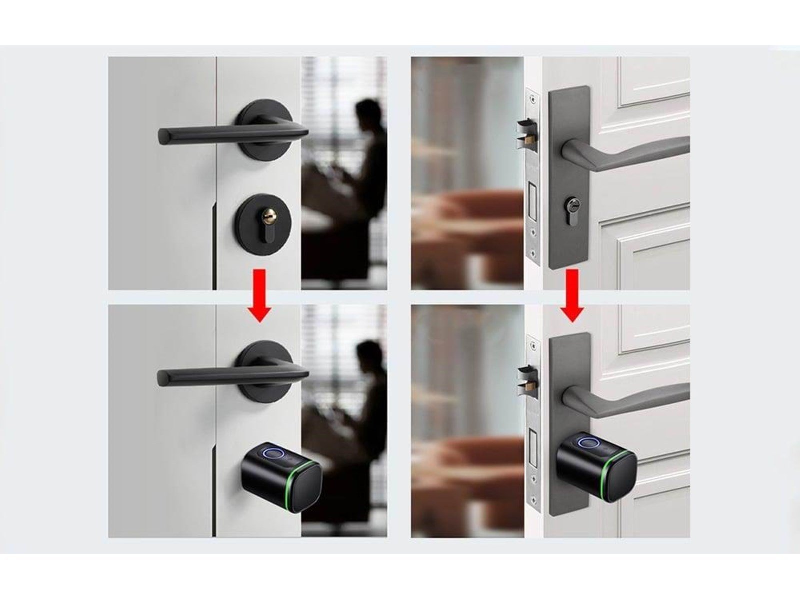 Avatto SDL-S1-S100 100mm Digital Lock Cylinder Silver