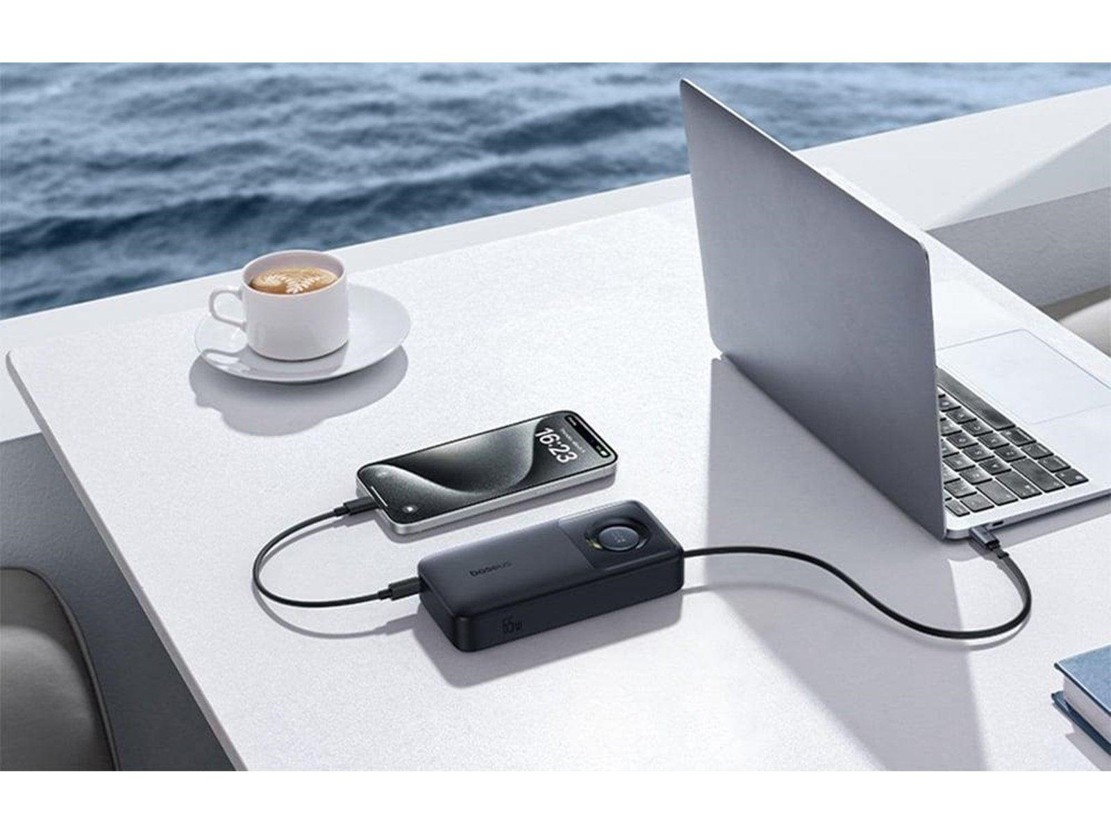 Baseus Free2Pull 65W Powerbank (Akku) - schwarz - 20000 mAh