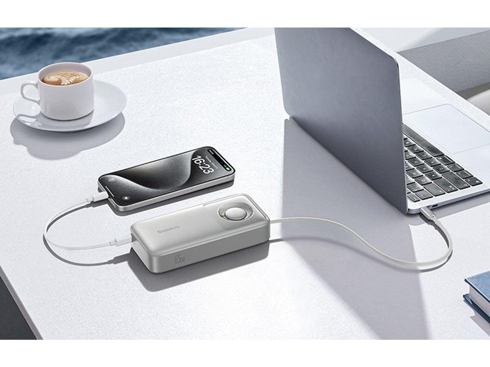 Baseus OS Free2Pull 65W Powerbank (Akku) - Grau - 20000 mAh