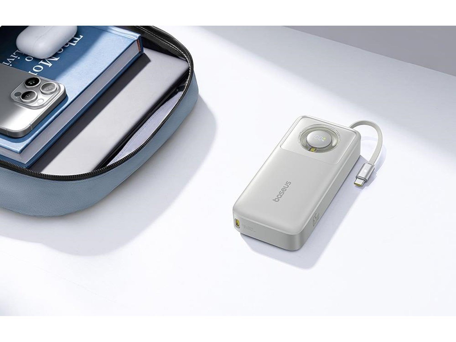 Baseus OS Free2Pull 65W Powerbank (Akku) - Grau - 20000 mAh