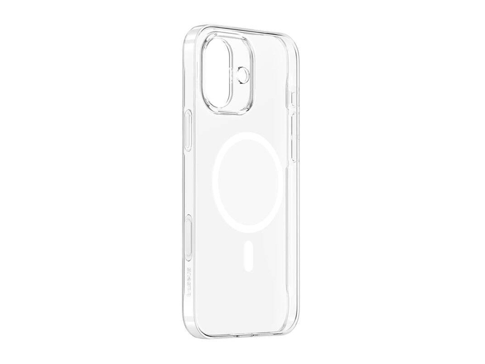Baseus TouchButton Magnetic Phone Case for iPhone 16 - Transparent