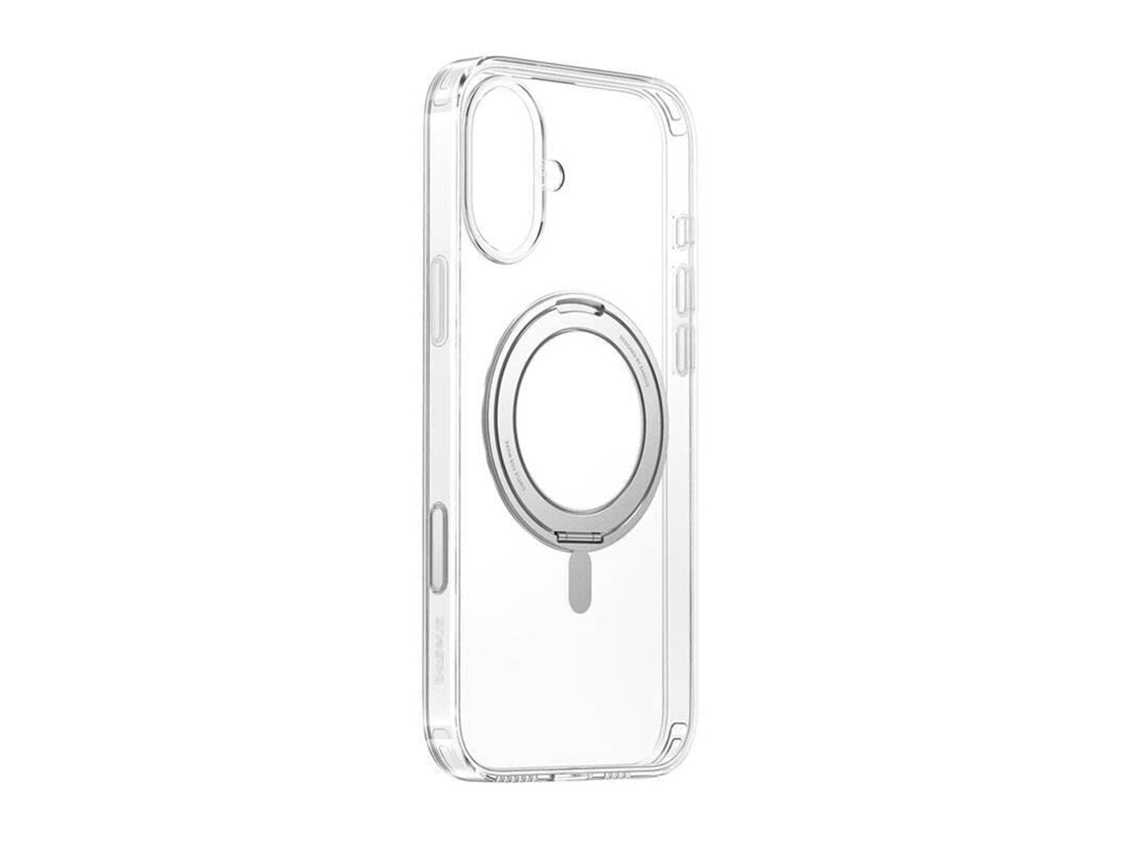 Baseus SkyRing 360° Magnetic Case with Stand for iPhone 16 - Transparent