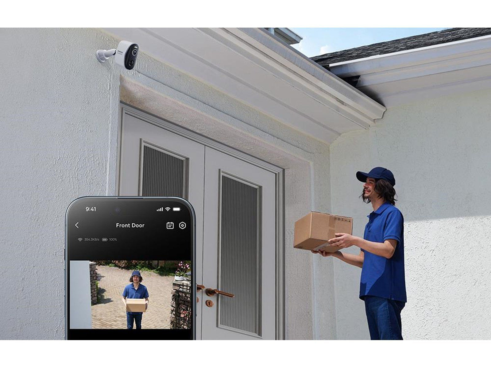 Baseus N1 2K Security Camera Set of 4 - White