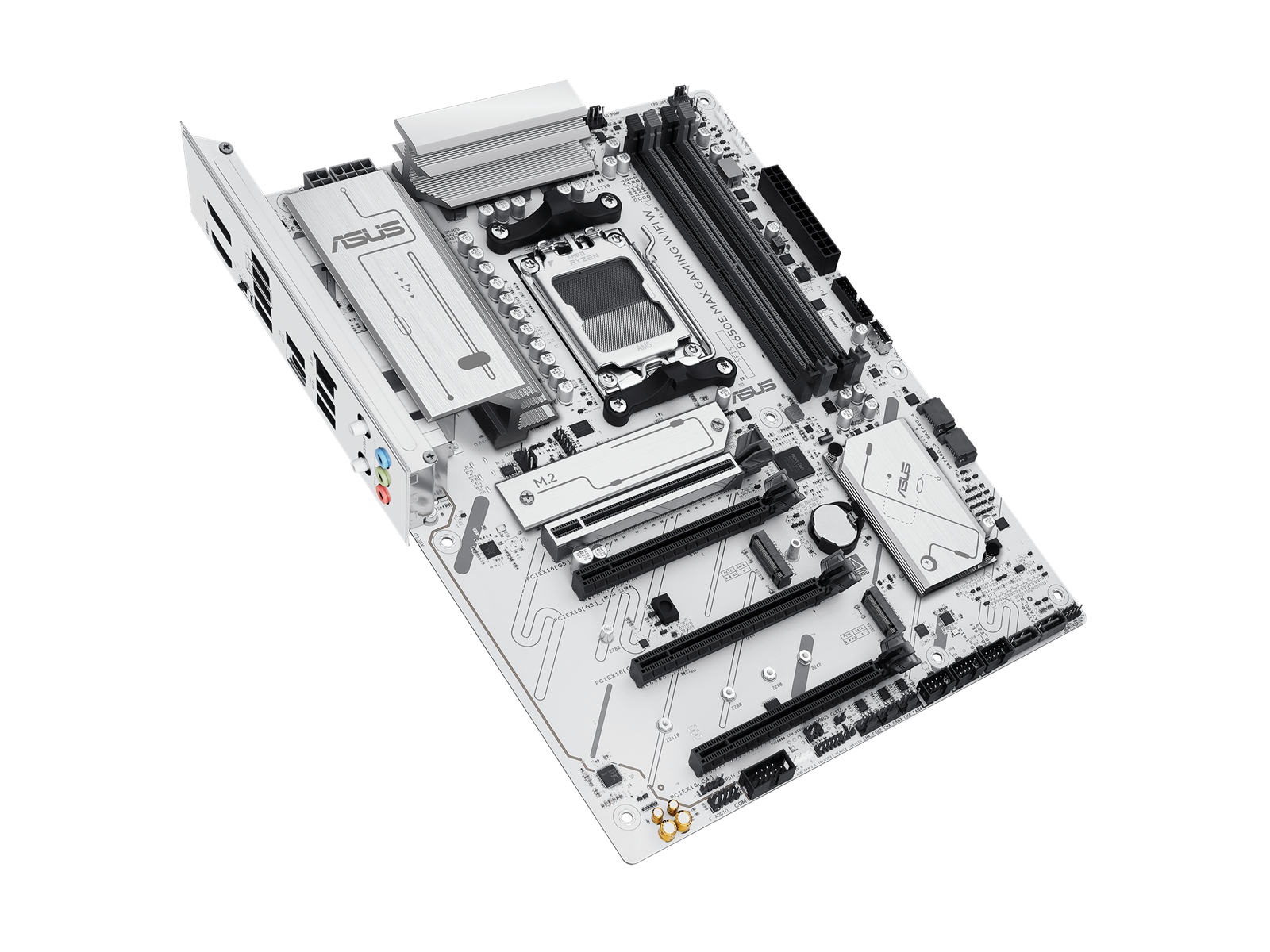 ASUS B650E MAX GAMING WIFI WHITE Mainboard - AMD B650 - AMD AM5 socket - DDR5 RAM - ATX