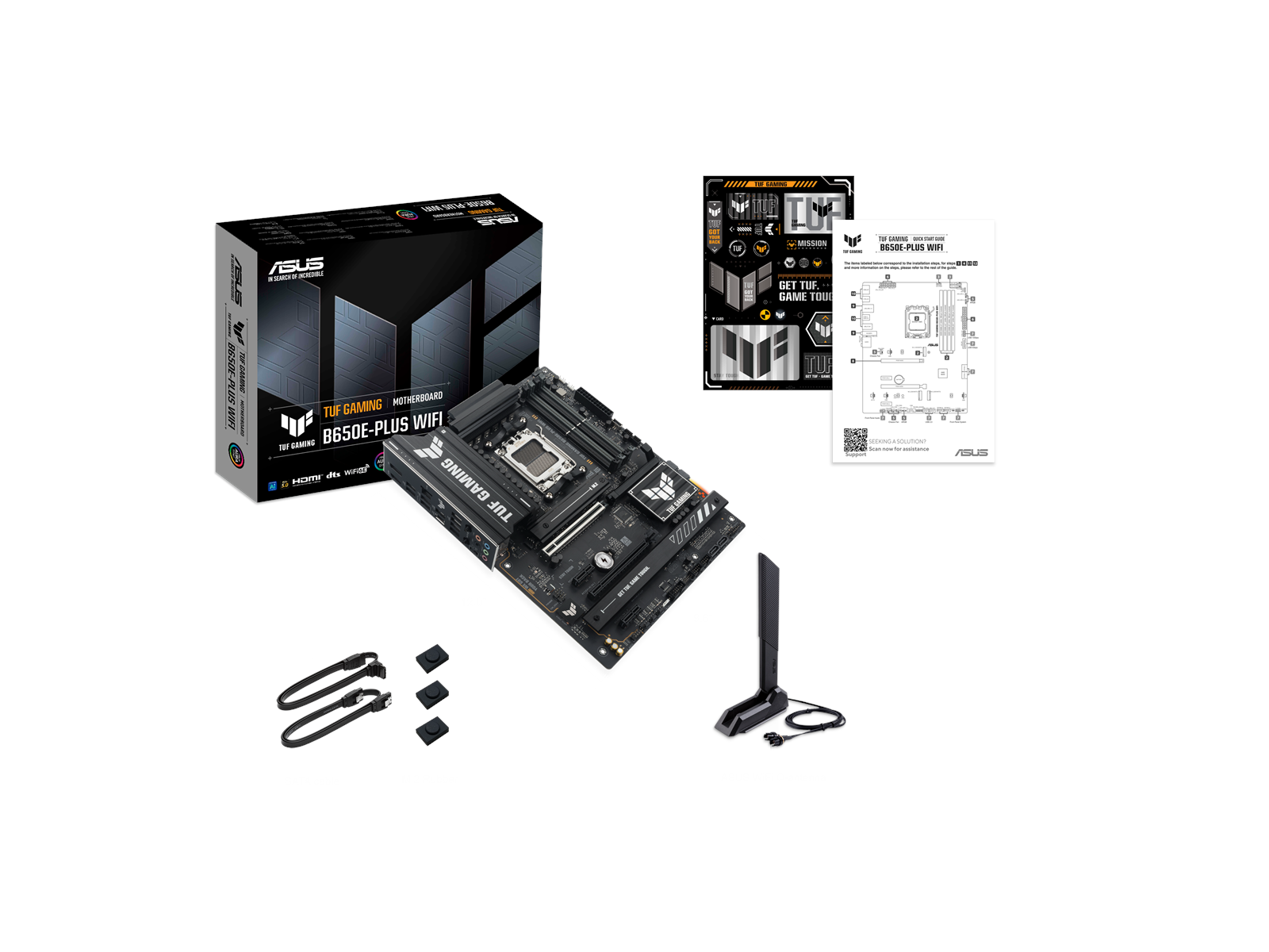 ASUS TUF GAMING B650E-PLUS WIFI Mainboard - AMD B650 - AMD AM5 socket - DDR5 RAM - ATX