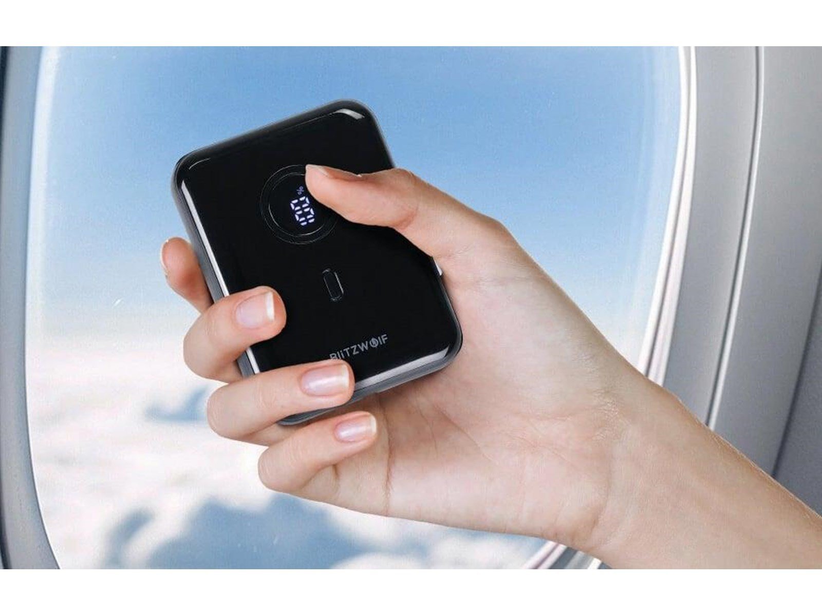 BlitzWolf BW-P21 22.5W Mini Powerbank (Akku) - schwarz - 10000 mAh