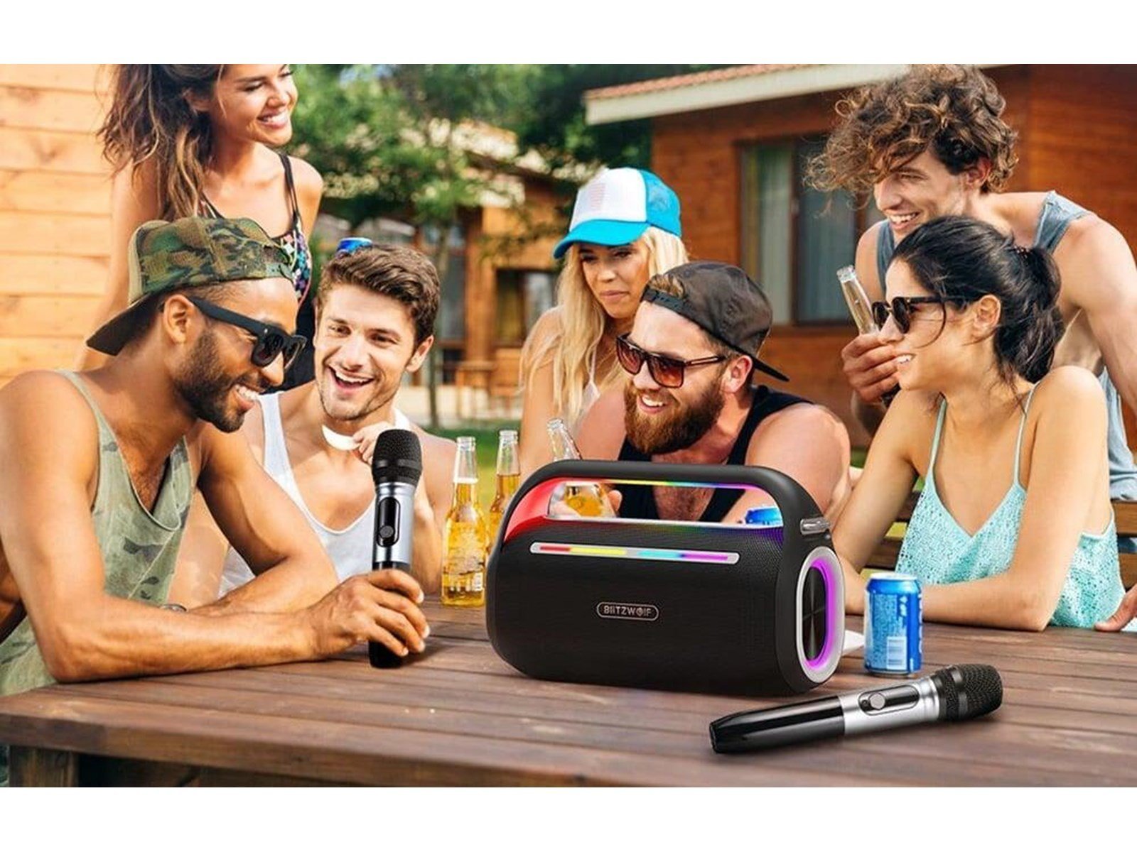 BlitzWolf BW-WA7 120W Bluetooth Karaoke Wireless Speaker