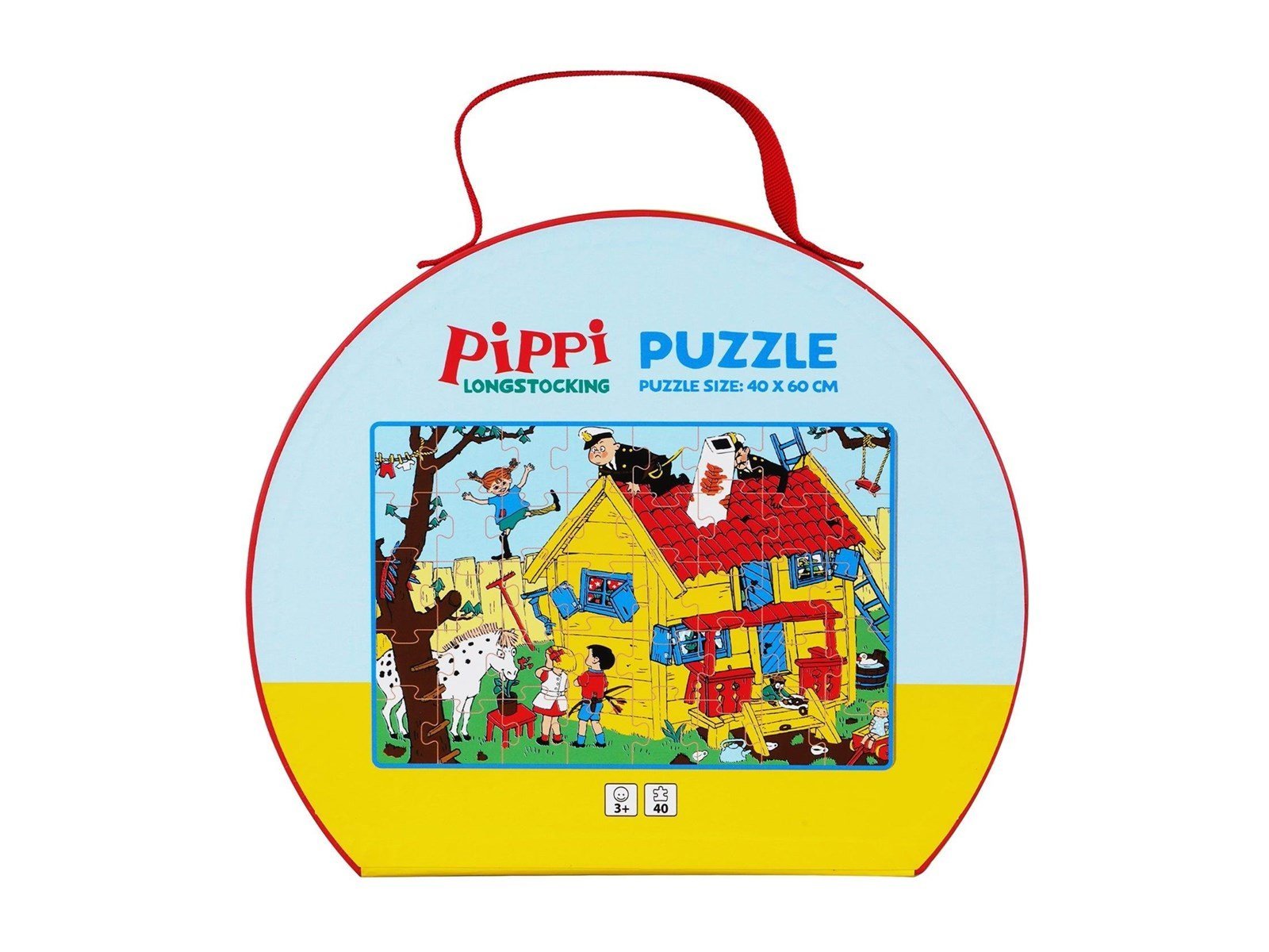 Barbo Toys Pippi Longstocking Suitcase with Puzzle (40 pcs)