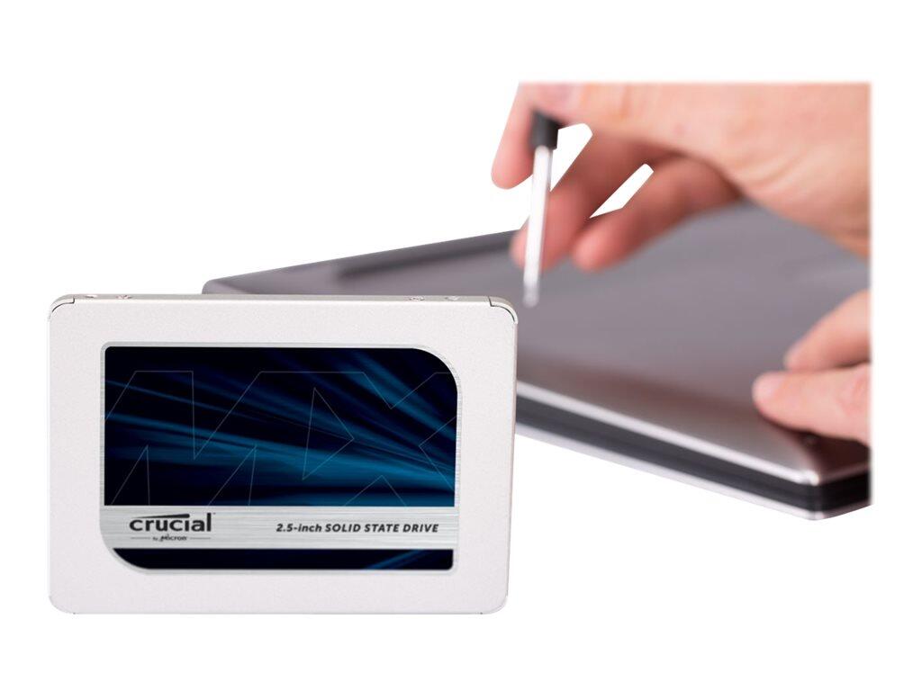 Crucial CT2000MX500SSD1 MX500 2000GB SATA 2.5” SSD 7mm mit 9.5mm Adapter