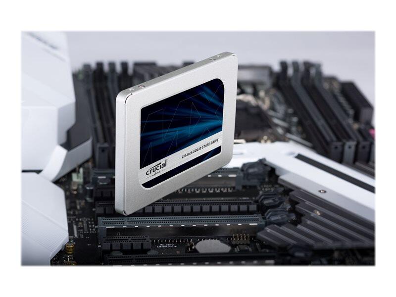 Crucial CT2000MX500SSD1 MX500 2000GB SATA 2.5” SSD 7mm mit 9.5mm Adapter