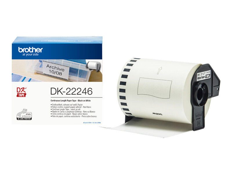 Brother DK-22246 Endlosetiketten, schwarz auf weiß