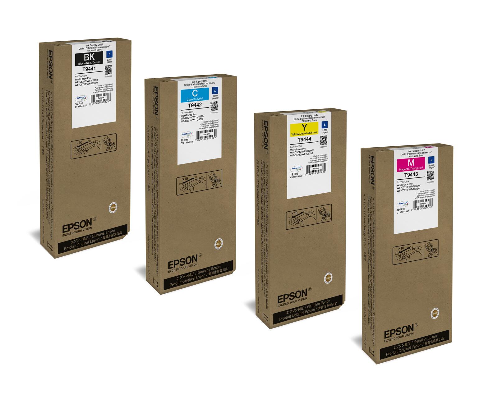 Epson Original T944 Druckerpatronen - 4er Multipack (C13T944140) (C13T944240) (C13T944340) (C13T944440)