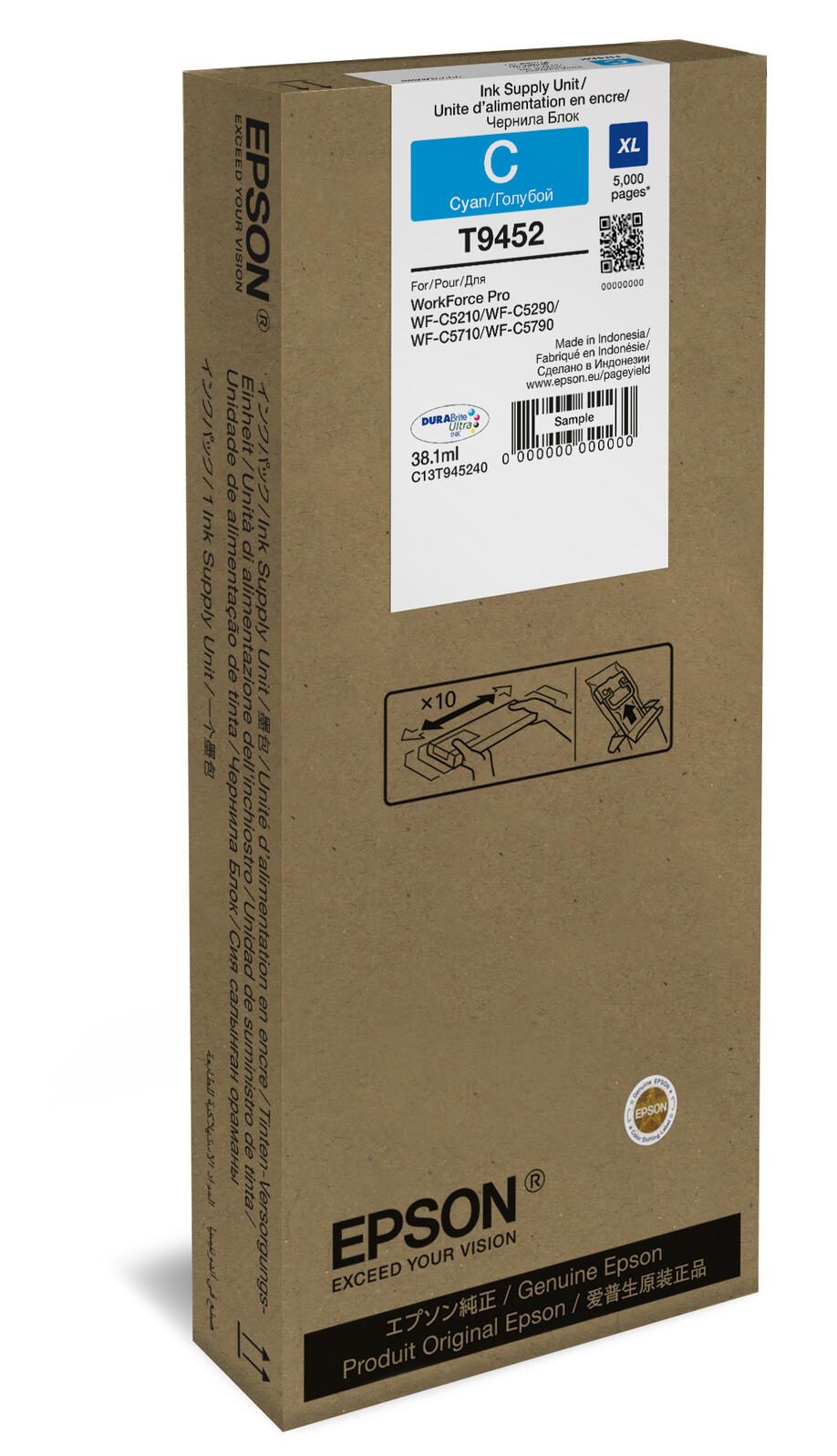 Epson Original T9452XL Druckerpatrone - cyan (C13T945240)