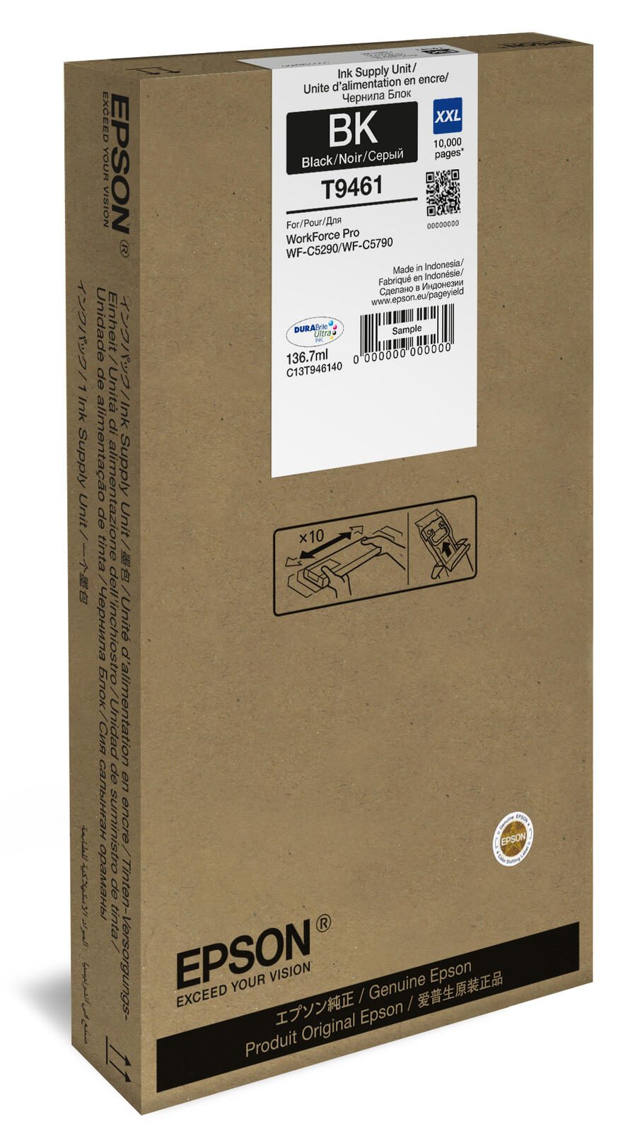 Epson Original T9461XXL Druckerpatrone - schwarz (C13T946140)