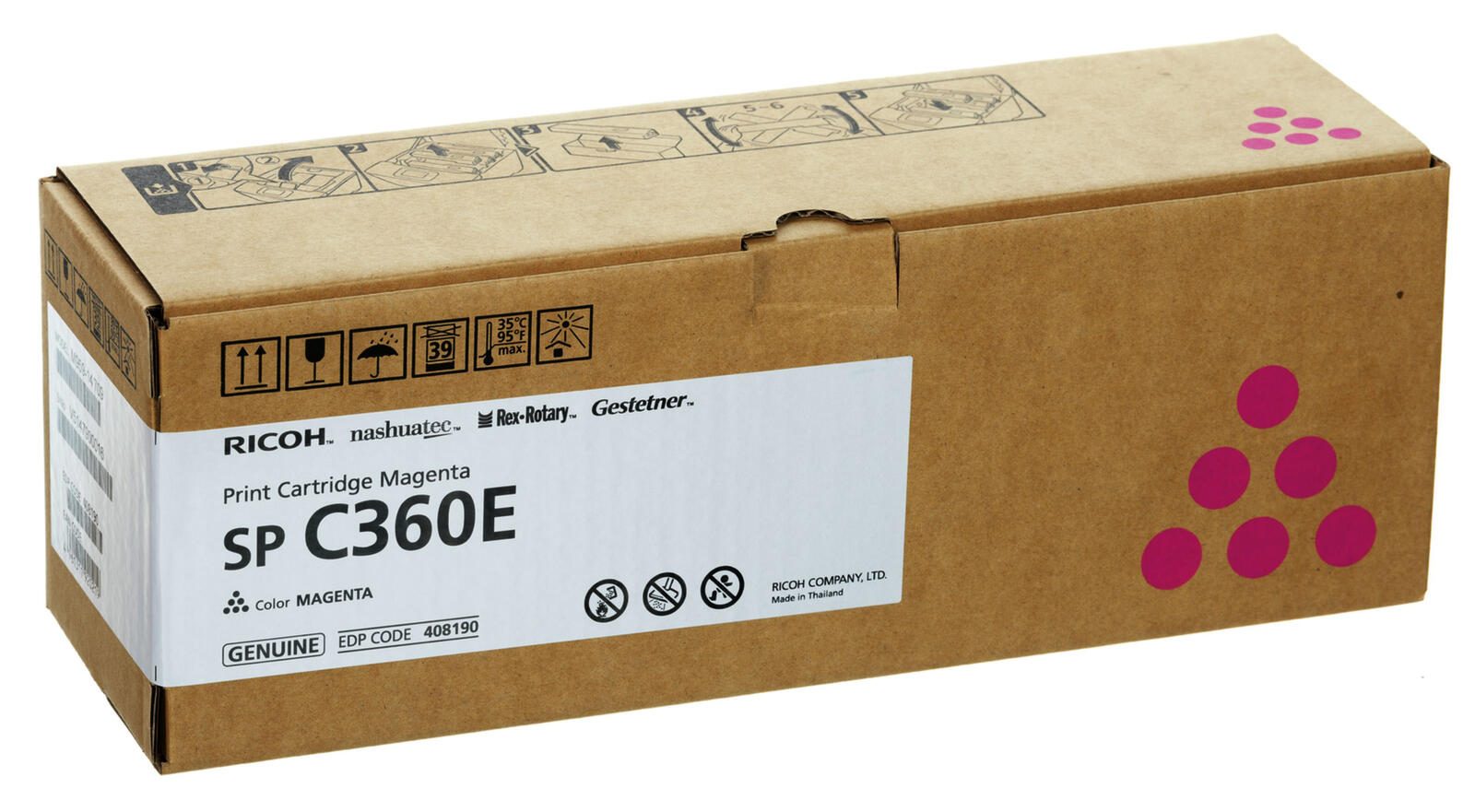 Ricoh Original Toner magenta 1.500 Seiten (408190) für Ricoh SP C360DNW