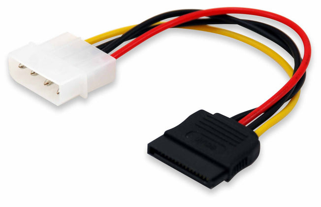 Equip Stromversorgung Adapter 4-polig(M)->15PIN SATA ( Polybeute