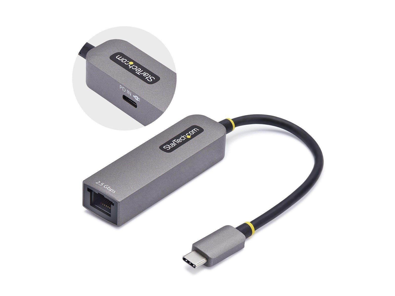 StarTech.com 2.5GbE USB-C to Ethernet Adapter - network adapter - USB-C 3.2 Gen 1 / Thunderbolt 3 - 10M/100M/1G/2.5 Gigabit Ethe