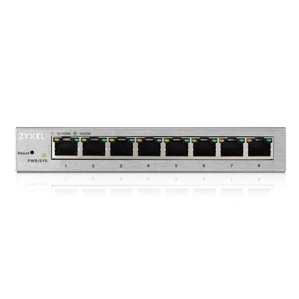 Zyxel Switch 8-Port Gigabit Ethernet lüfterlos Web managed