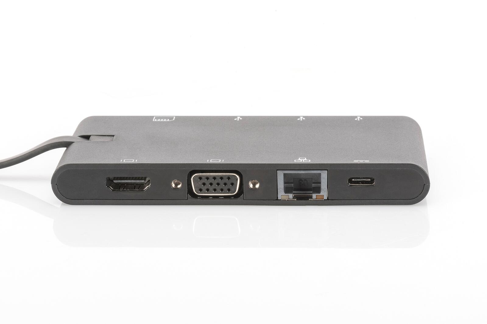 DIGITUS Universal Travel Docking Station 9 Port USB-C