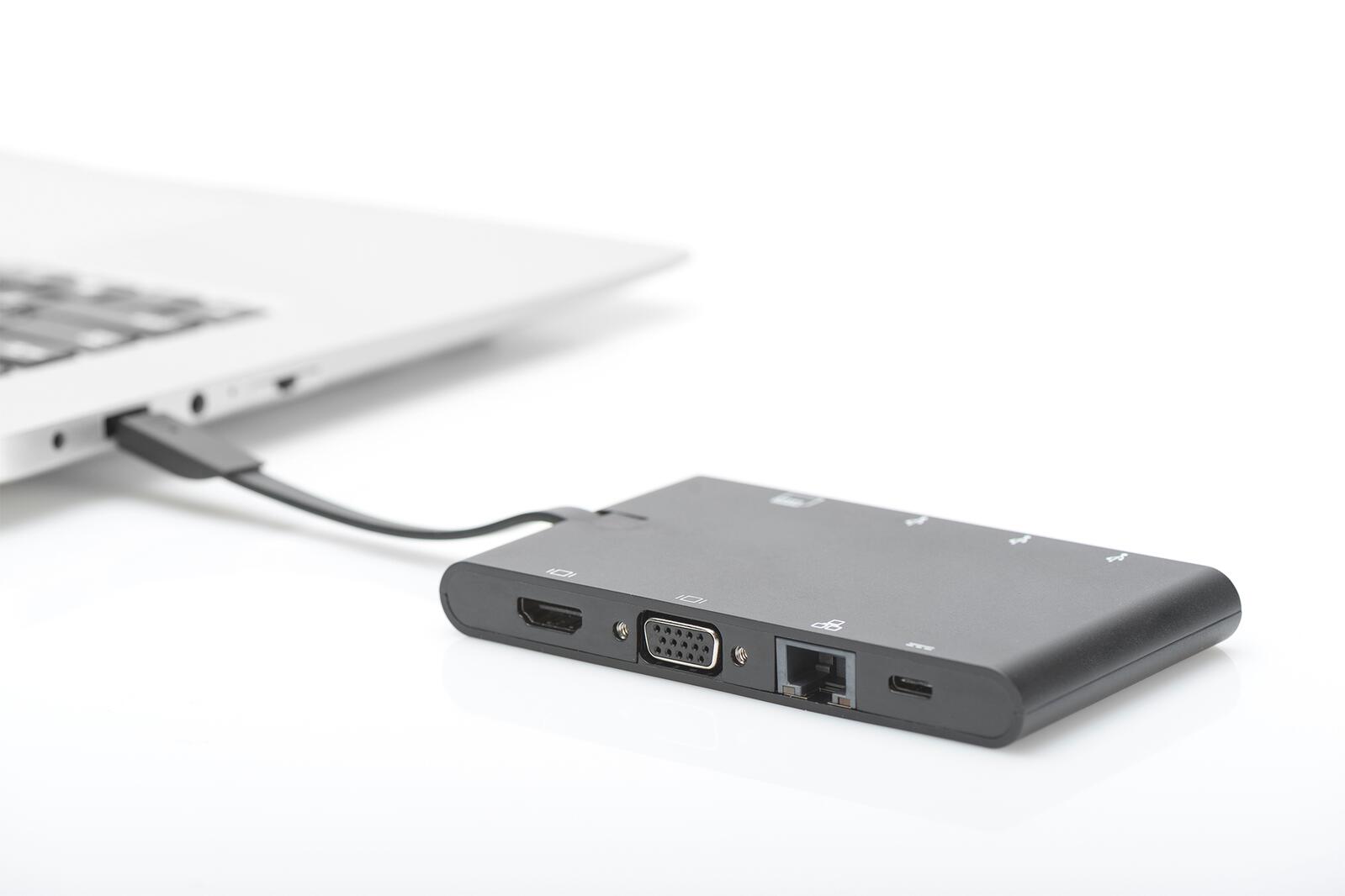 DIGITUS Universal Travel Docking Station 9 Port USB-C