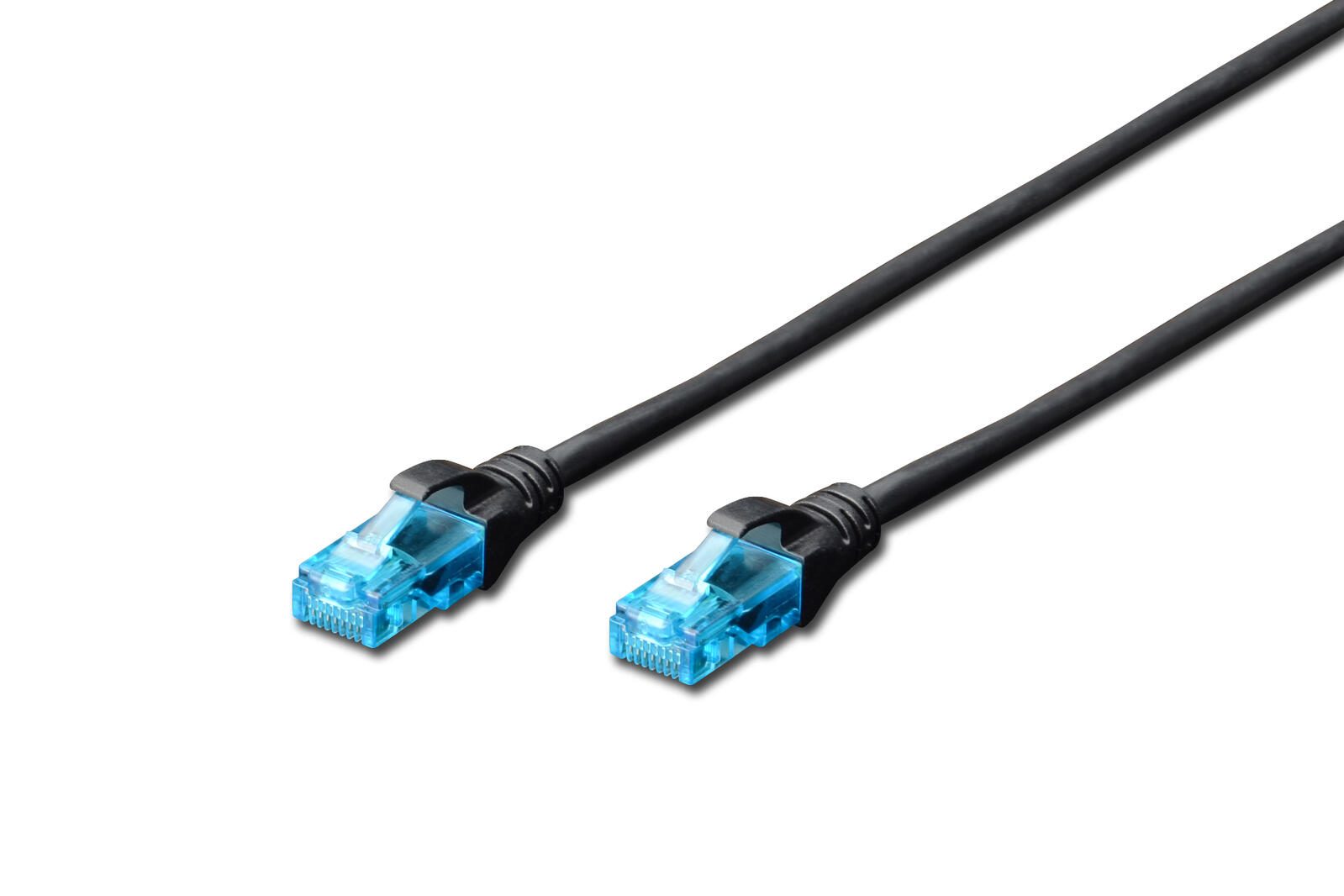 DIGITUS Patch-Kabel RJ-45 (M) zu RJ-45 (M) 5 m Kupfer U/UTP Cat 5e schwarz