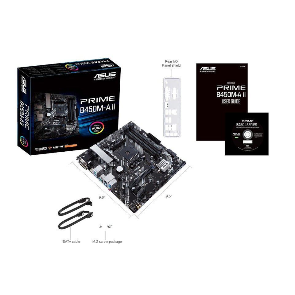 MB ASUS PRIME B450M-A II                (AMD,AM4,4DDR4,mATX)